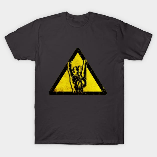 Heavy metal warning T-Shirt by ElectricMint